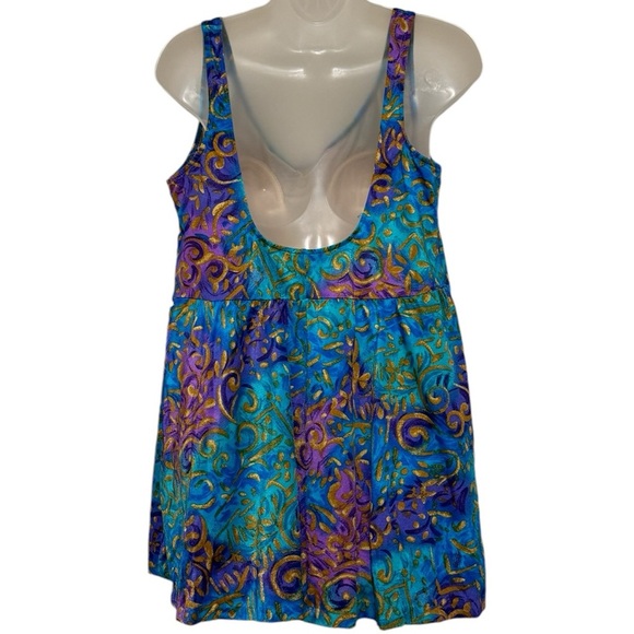 Vintage Gabar ll Swimsuit Swim Dress One Piece Made in USA Size 20 NWT - Picture 3 of 16